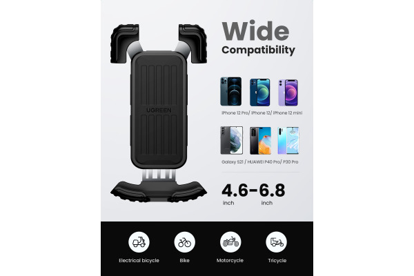 UGREEN Bike Phone Mount 60548 Black, (BB)