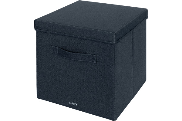 LEITZ Aufbewahrungsbox mit Deckel 61450089 samtgrau 2 Stk. 33x32.5x38cm