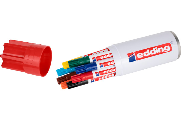 EDDING Permanent Marker 3000 1,5-3mm 3000-BOX8 8 Farben, Dose