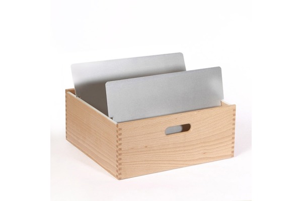 FLÜCK Karteikasten A4 quer A4quer/30 Buche Tiefe 30cm
