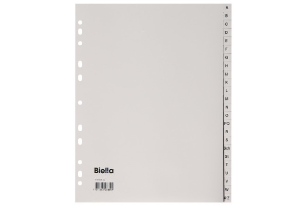 BIELLA Register PP A4+ 47842400U grau A-Z 24-teilig