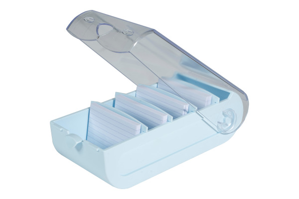 EXACOMPTA Karteikartenbox Bunny A8 5336223D pastellblau 10x6.2x19.5cm