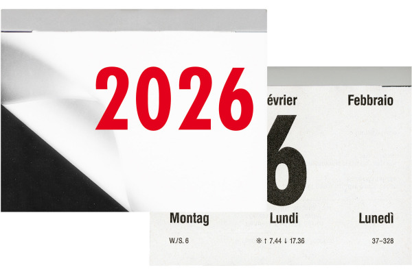 BIELLA Abreisskalender quer Nr.4 2026 889044000 1T/1S mehrfarbig ML 10.8x8cm