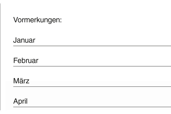 BÜHNER 10-Jahreskalender DE 2027 ZK-DECKEL bis 2036 29.7x21cm