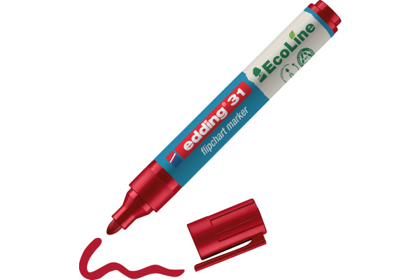 EDDING Flipchart Marker 31 1.5-3mm 31-2 rot