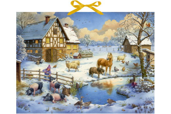 COPPENRAT Adventskalender mit Sound 95865 Tiere auf dem Bauernhof