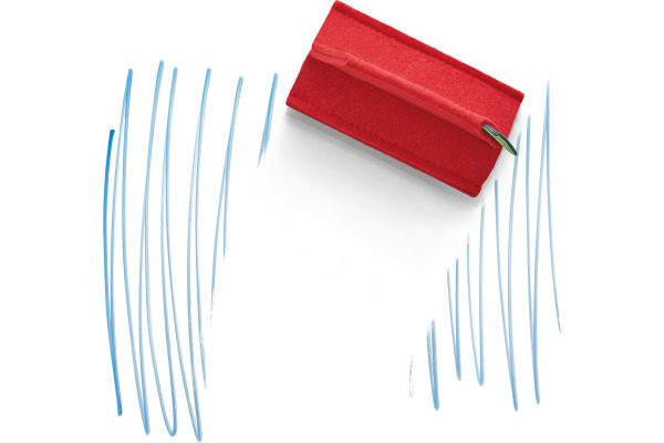MAGNETOP. Tafellöscher ecoW 105x60x5,2mm 1228806 rot