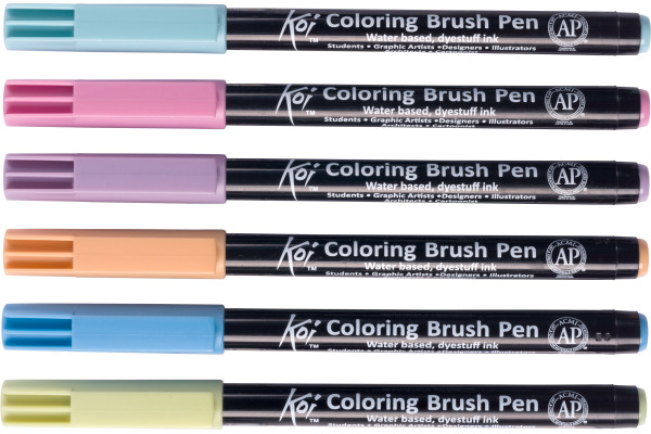 SAKURA Brush Pen Koi POXBR6H Earth Set 6 Stück