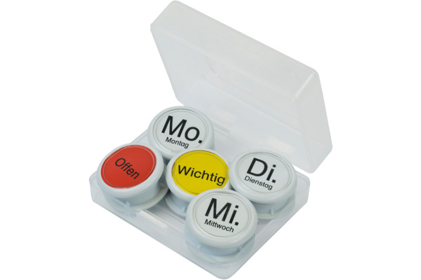 TIME TEX Wochentags-Magnete 10855 10-teilig in Box