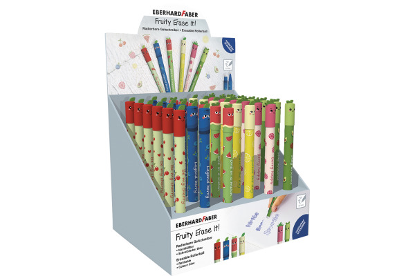 EBERHARD Gelschreiber Erase It Display 560185 Fruity 36 Stück