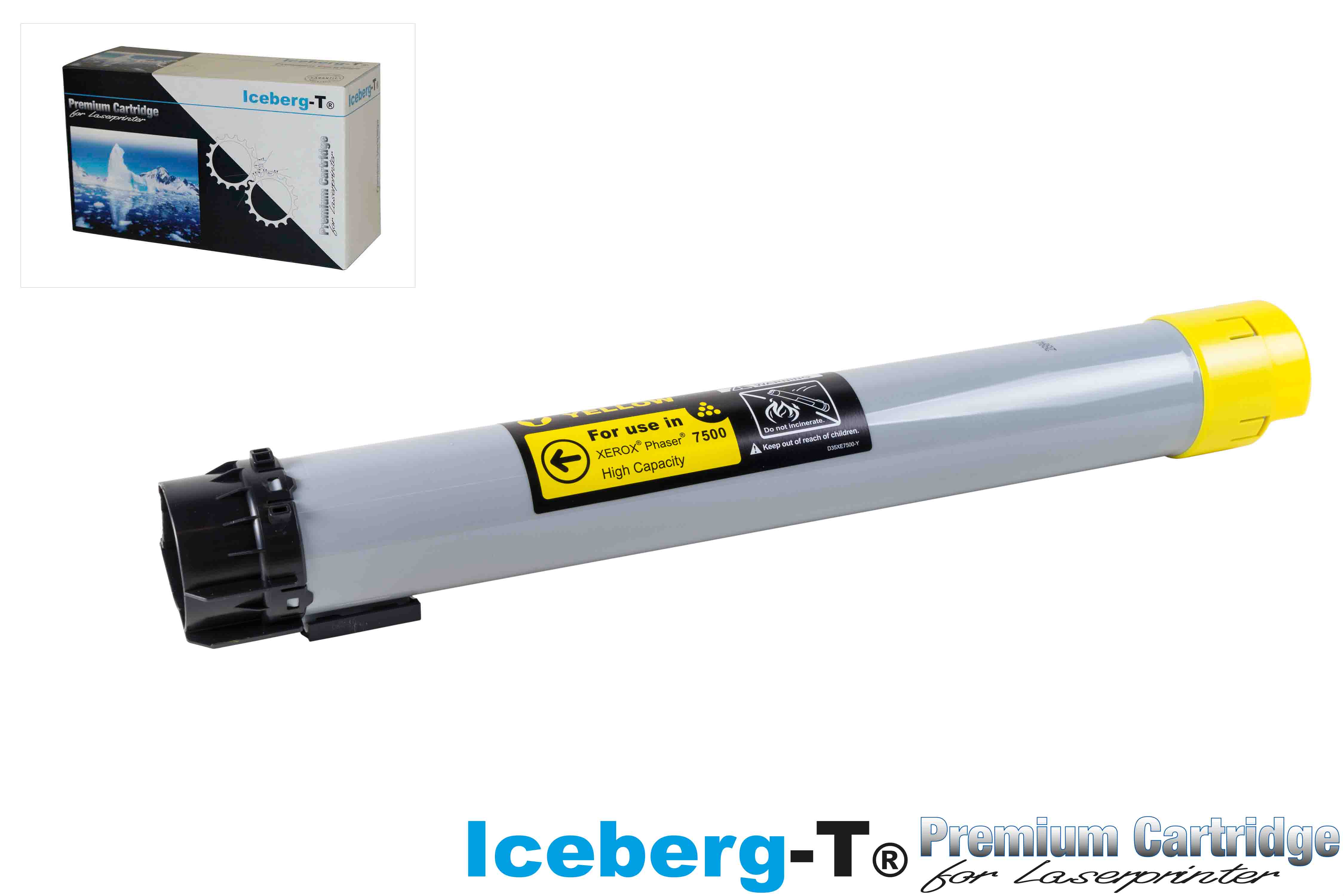 Iceberg-T Toner Xerox Phaser 7500 17'800 Seiten, yellow