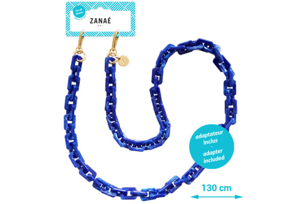 ZANAÉ Phone Necklace Blueberry Latte 18322 Cosy Capuccino blue