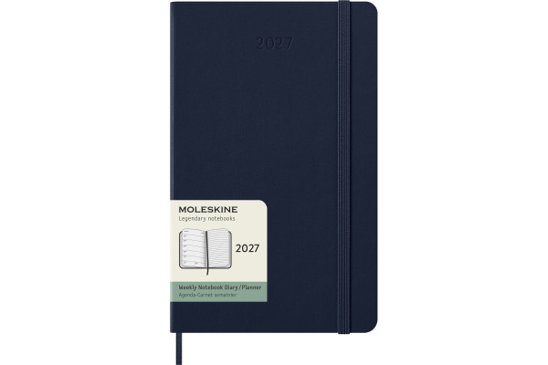 MOLESKINE Agenda Classic Large 2027 DHB2012WN 1W/1S saphir HC 13x21cm