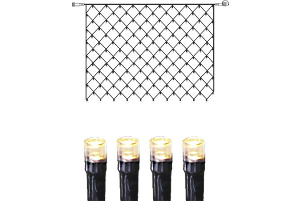 STARTRADI System Decor LED-Netz 2m 495-57-1 Extra, schwarz, 1,5m