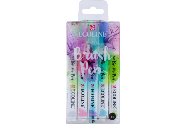 TALENS Ecoline Brush Pen Set 11509931 pastel 5 Stück