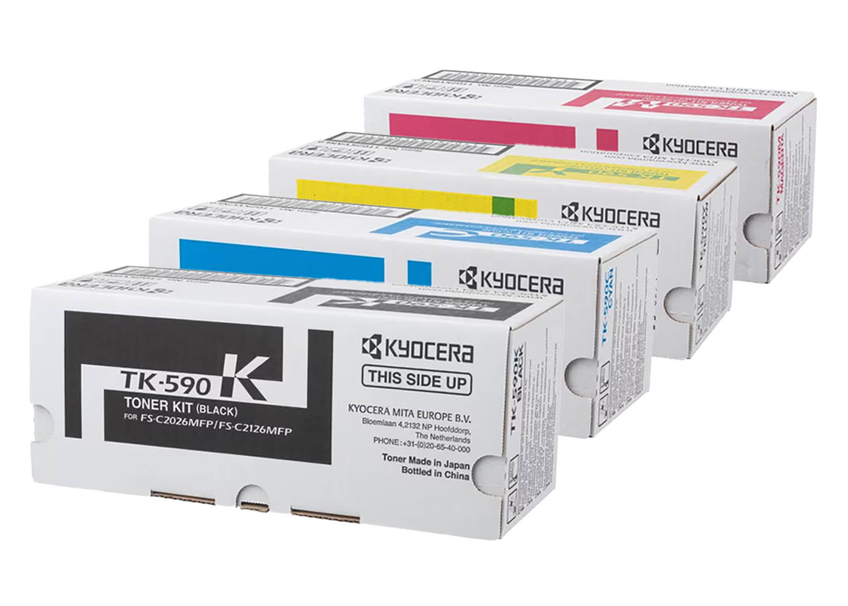 Original KYOCERA TK-590 SET Multipack / Set mit allen vier Farben