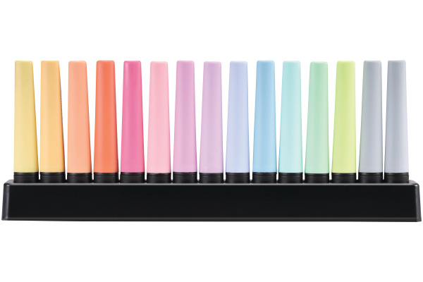 STABILO BOSS Textmarker Pastell 2-5mm 7015-02-5 Deskset 15 Stück