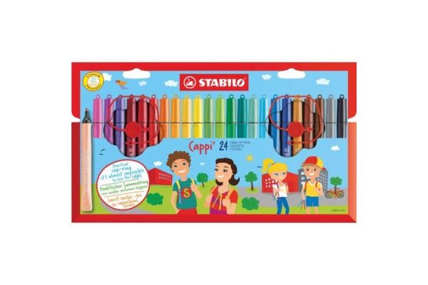 STABILO Cappi Fasermaler 101684024 24er Etui