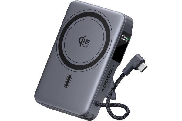 AUKEY MagFusion PB Vista Mix,10K PB-MS24 Qi2.2, Wireless,Magnetic