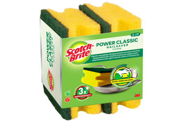 SCOTCH-BR Classic, Schwamm CLNS2 gelb, 2 Stück