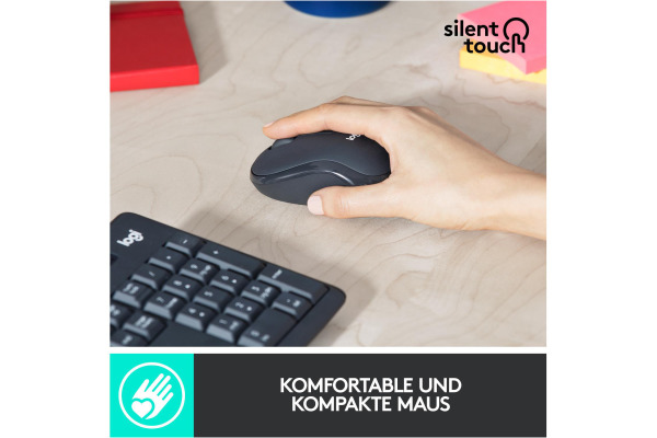 LOGITECH Tastatur-Maus-Set MK295 920-00979 Graphite CH-Layout
