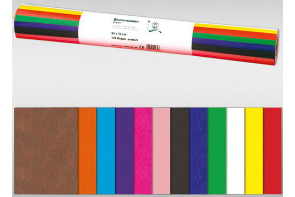 URSUS Seidenpapier 50x70cm 4622299 farbig 5 Bogen