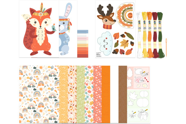 URSUS Papier-Bastelset 8080002F Woodland Friends