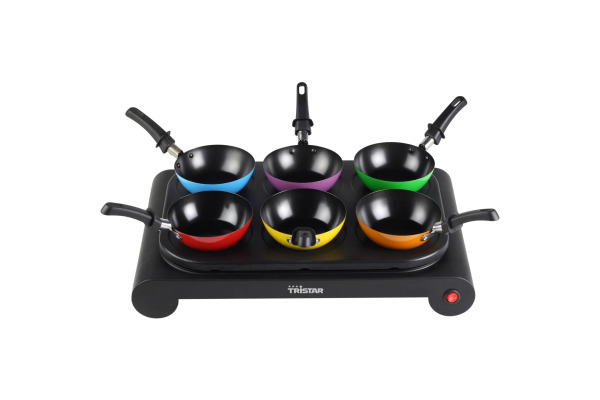 TRISTAR Wok-Set, 6 Personen BP-2827 1000 W