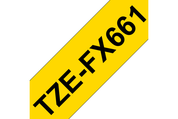 PTOUCH Flexitape lamin. schwarz/gelb TZe-FX661 zu PT-550 36 mm