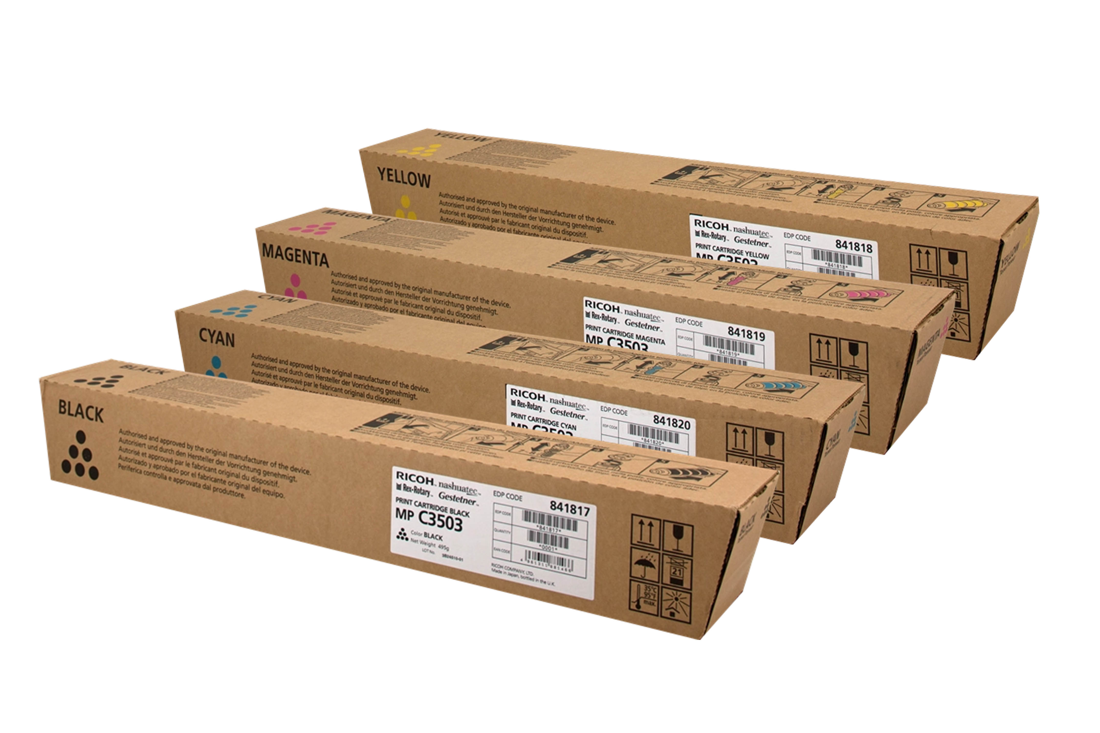 Original Ricoh Toner SET C3003 Multipack / Set mit allen vier Farben
