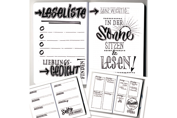 ONLINE Black Lettering Set 19114 5 Stück