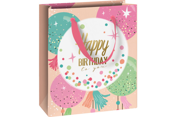 STEWO Geschenktasche Partyballoons 254351645 beige 18x8x21cm