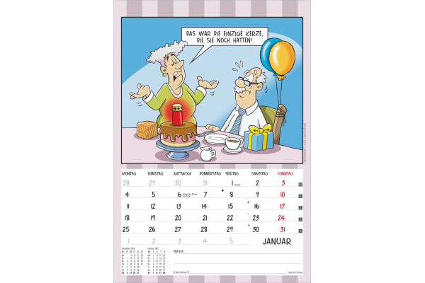 ALPHA EDI Der Rentner-Kalender 2027 161177 1M/1S DE 23.7x34cm
