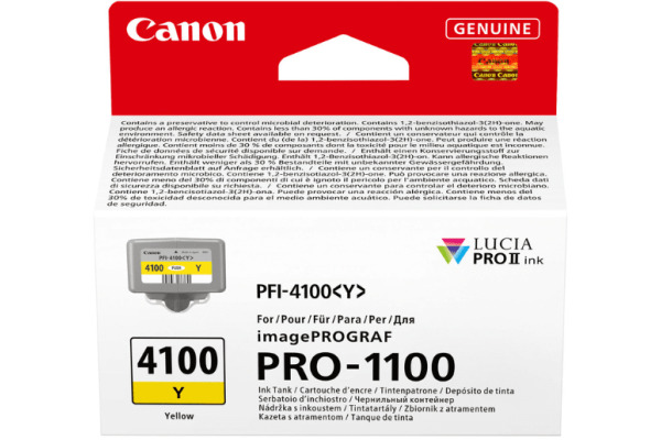 CANON Tintenpatrone yellow PFI-4100 iPF PRO-1100 80ml