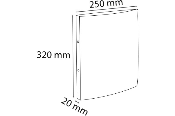 EXACOMPTA Ringbuch Colorspan 2cm 542551E 2 Ringe Gummizug schwarz A4