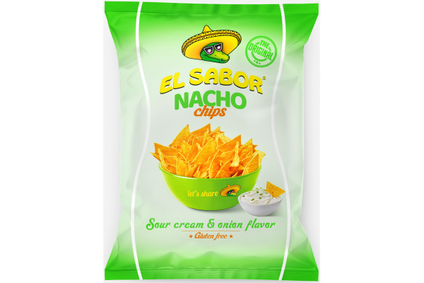 EL SABOR Nacho Chips Sour Cream & Onion ES107  100g