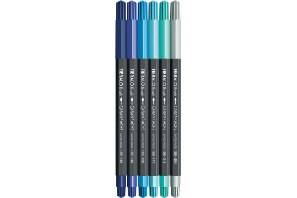 CARAN D'A Classic Fibralo Brush 0.5-5mm 186.805 Marine 6 Stück