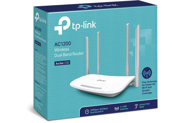 TP-LINK WLAN Dual Band Router ARCHERC50 AC1200