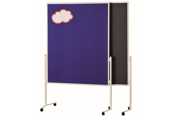 MAGNETOP. Moderatorentafel Filz blau 2111103 starr 1200x1500mm
