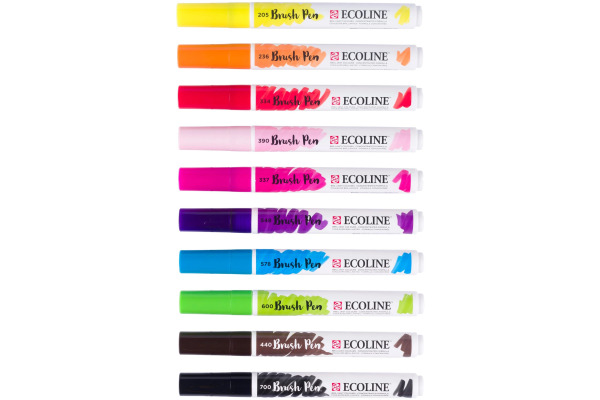 TALENS Ecoline Brush Pen Set 11509813 ass. Bright 10 Stück