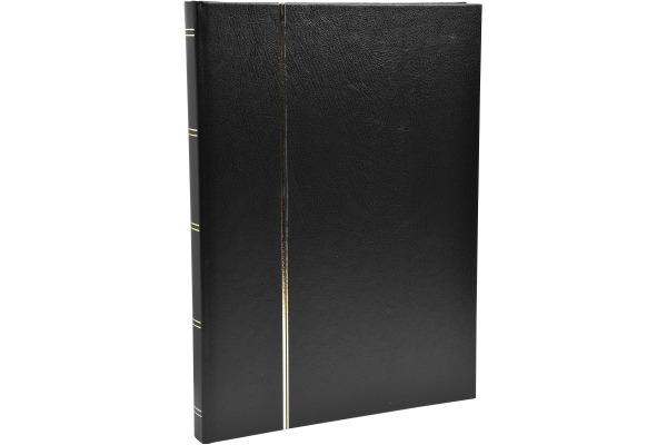 EXACOMPTA Briefmarkenalbum 22.5x30.5cm 26141E Schwarz 32 Seiten