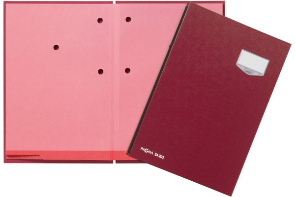 PAGNA Unterschriftenmappe De Luxe A4 24202-01 rot 20-teilig
