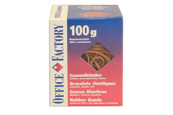SMART OF. Gummibänder 90x3mm 601133 braun, ø60mm 100g