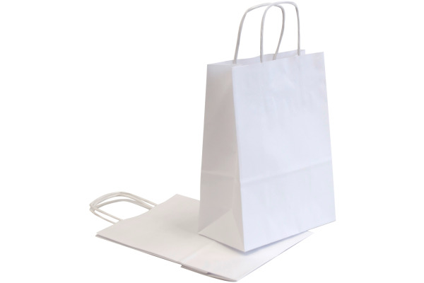 NEUTRAL Tragtaschen Allegra weiss SDS16-BIA Kraft,110g, 16x8x21cm 25 Stk.