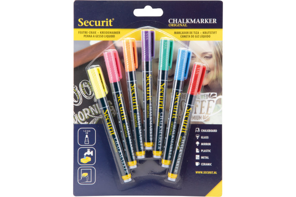 SECURIT Kreidestift 1-2mm BL-SMA100 7 Farben ass.