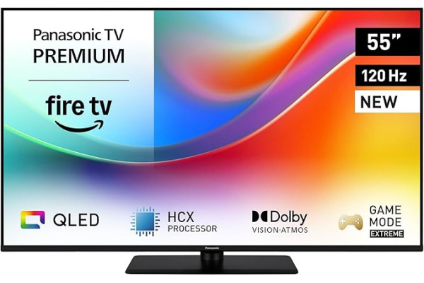 PANASONIC 55 Inch 4K UHD QLED TV55W85BE Fire TV, 120 Hz, HDR10+,Dolby