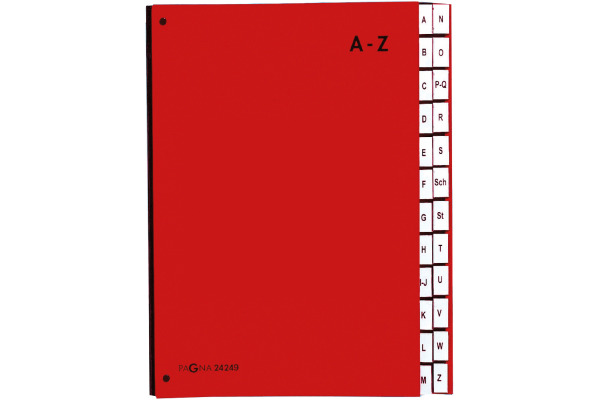 PAGNA Pultordner Color A4 24249-01 rot A-Z