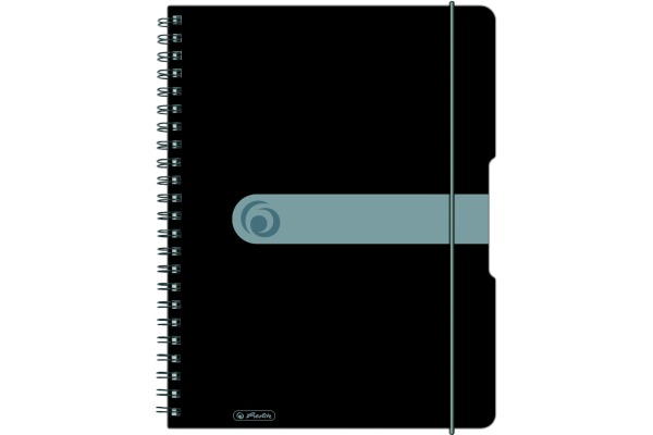 HERLITZ Collegeblock A4 11293073 Easy orga 5mm kar. schwarz