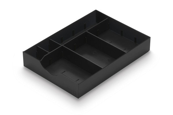 STYRO Schubladeneinlage styrodoc 268-405.9 schwarz 6-teilig