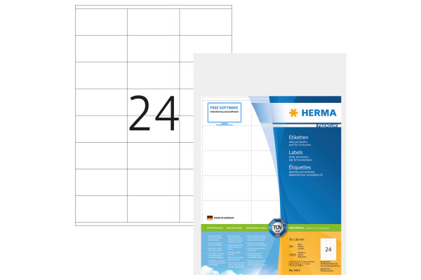 HERMA Etiketten 4414 4414 70x36mm 12'000Stk. 500 Blatt